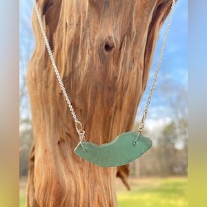 Green Beachglass Necklace